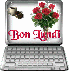 Gif animé Bon lundi ordinateur